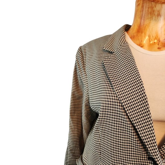 LEWIT black and white micro check blazer - Picture 7 of 10
